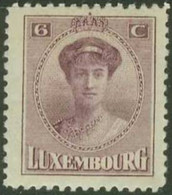 LUXEMBOURG..1921..Michel # 124...MLH. - 1921-27 Charlotte Frontansicht