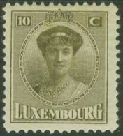 LUXEMBOURG..1921..Michel # 125...MLH. - 1921-27 Charlotte Frontansicht