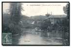 91 LA FERTE ALLAIS, L'Essonne, Près Du Pont De Villiers, Animée, Barque, Cliché Blain, CPA Voyagé, Petite Déchirure 1mm - La Ferte Alais