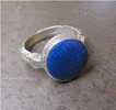 Jolie Bague Argent Lapis Lazuli / Nice Silver And Lapis Oriental Ring - Ethniques