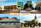 Carte Postale 92. La Garenne Colombes   La Salle Des Fêtes Le Marché  La Place Leclerc Et L'église Trés Beau Plan - La Garenne Colombes