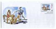 PAP ENTIER POSTAL ESPAGNE DON QHICHOTTE DE LA MANCHE QUIJOTE ARME ARMURE - Fairy Tales, Popular Stories & Legends