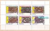 1989 Reptiles - SNAKES S/M – MNH  Bulgaria /Bulgarie - Snakes