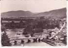 HAUTE GARONNE . MONTREJAU . VUE SUR LA GARONNE  ET AVENUE DE POLIGNAN  ...MODERNE - Montréjeau