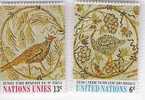 Lot 2 Timbres Nations Unies - Mosaïques- - Museen
