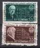 Rumänien; 1957; Michel 1635/6 O; Medizin; Marinescu Und Cantacuzino - Used Stamps