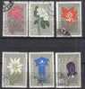 Rumänien; 1957; Michel 1647/54 O; Karpaten Flora; Nur 6 Marken! - Used Stamps