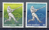 SERIE TIMBRES NOUVEAUX SAINT-MARIN SAN MARINO CHAMPIONNAT MONDIAL DE BASE-BALL - DIAMANT BRILLANT 1978 - Base-Ball