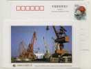 Terminal,Port Crane,CN 99 Shanghai Harbour Zhanghuabang Stevedoring Company Advertising Pre-stamped Card - Andere(Zee)