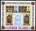 Iles Caïmanes ** Bloc N° 4 - Pâques. Vitraux - Cayman Islands