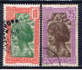 RM+ Madagaskar 1930 Mi 184, 187 Imerinamädchen - Used Stamps
