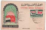 Républiques Arabes Unies, Enveloppe Premier Jour Du 8 /3 /1959 Du Caire - Brieven En Documenten