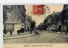 CPA 92 ASNIERES BOULEVARD VOLTAIRE VUE DU PONT 1908 - Asnieres Sur Seine