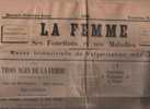 1903 - LA FEMME - SES FONCTIONS ET SES MALADIES - REVUE TRIMESTRIELLE DE VULGARISATION MEDICALE - Informations Générales