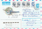 SU+ Sowjetunion 1989 Mi 6035-36 Brief - Lettres & Documents