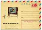 TELEVISION / FERNSEH / ENTIER POSTAL RUSSIE / STATIONERY / ANTENNE / BANDE DESSINEE - Altri & Non Classificati