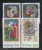 SWEDEN - NOËL 1976 - ENLUMINURES MEDIEVALES - Yvert # 946/9 - VF USED - Oblitérés