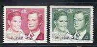 SWEDEN - MARIAGE ROYAL - ROYAL WEDDING - Yvert # 925/6 - VF USED - Oblitérés