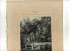 - PAYSAGE EFFET DU MATIN . LITHO DU XIXe S. SUR CHINE APPLIQUE DATEE 1842 . SIGNEE FRANCAIS (1814-1897) - Lithographien