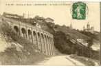 CP 76 Env De ROUEN  : BONSECOURS Le Viaduc Et Le Tramway - Bonsecours