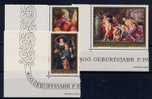 Liechtenstein 1976 ++  400° Ans Rubens, 3 Peintures, N° 596 / 598** Cote 9 E - Rubens