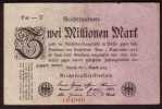 BILLETS ALLEMAGNE - Reichsbankdirektorium - 2 Millionen Mark - Du 02 08 1923 - Pick 103 - 2 Millionen Mark