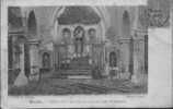 02.HIRSON.L'GLISE APRES L'INCENDIE DU 9 JANVIER 1906. L'INTERIEUR. Carte Legerement Colorisee. - Hirson