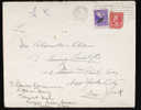 1938 VERY BEAUTIFUL COVER SHIP TO NEW YORK AND THAN TO MILAN ITALY- PERFIN+ CINDERELLAS HEALTH GREETINGS 1938 - Zähnungen (Perfins)