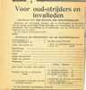 Oud Krantenknipsel 1938 - Militair - Voor Oud=strijders En Invalieden - Otros & Sin Clasificación