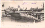 CPA - PARIS - PONT ALEXANDRE III - PRECURSEUR - BATEAU MOUCHE - 32 - B. F. - District 17