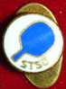 Pin,Badge,Enameled,Sport, Table  Tennis,Yugoslavia Association,Federation,Diam.11mm - Tenis De Mesa