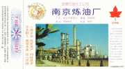 Nanjing Refinery , Petroleum   ,  Pre-stamped Card, Postal Statieonery - Pétrole