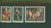 L0063 Rubens Anges Musiciens Cecrops Liechtenstein 1976 Neuf ** 596 à 598 - Unused Stamps