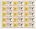 BULK:2 X OLYMPICS Fujeira 1972, Munich USSR Olga Korbat Gymnastics 5R, SHEET:15 Stamps [feuilles,Ganze Bogen,hojas - Fujeira