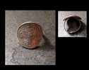 Ancienne Bague Turcomane En Argent / Old Turcoman Silver Coin Ring - Ringe