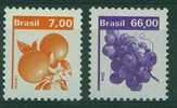 Fruits - Oranges, Raisins - BRESIL - Ressources économiques - N° 1467-1468 ** - 1980 - Ungebraucht