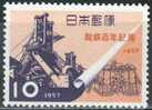 PIA - JAP - 1957 : 100° De L´ Industrie Métallurgique  - (Yv 598) - Unused Stamps