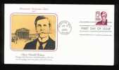 FDC Oliver Wendell Holmes - Dishtinguished Historian And Philosopher Of The Law 1978 - 1971-1980