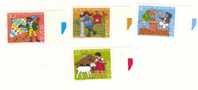 Série Neuve ** Suisse, N°1213-16 Yt,  Personnages De Livres D'enfants: Heidi, Pinocchio,fifi Brin D'acier, Max Et Morit - Unused Stamps