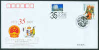 PFTN.WJ(C)-21 CHINA-NEW ZEALAND DIPLOMATIC COMM.COVER - Cartas & Documentos