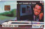LE TELEPHONE DANS LE TGV 120U SO2 04.92 ETAT COURANT - 1992