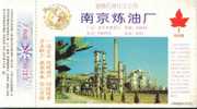 Nanjing Refinery Factory  ,Jinlin  Petroleum Chemical Co  , Pre-stamped Card, Postal Stationery - Pétrole