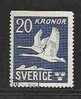 SWEDEN - AIR MAIL -  FAUNA - BIRDS - VOL De CYGNES - Yvert # A 7 -  VF USED - Gebruikt