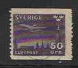 SWEDEN - AIR MAIL -  SERVICE POSTAL NOCTURNE - Yvert # A 5 -  VF USED - Oblitérés