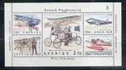 SWEDEN - AVIATION HISTORY - Souvenir Sheet - Yvert # Bl. 12 - MNH - Blocs-feuillets