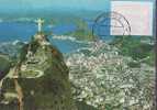 BRESIL CARTE MAXIMUM NUM.YVERT  DISTRIBUTEUR 2  CACHET RIO JANEIRO - Maximum Cards