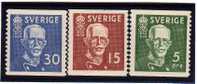 SUEDE: TP N° 254/256 * - Unused Stamps