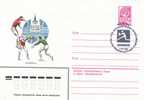 1980 ENTIER POSTAL RUSSE JO MOSCOU VOLLEY BALL AVEC CACHET - Pallavolo