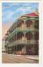 Old House At St. Peter And Royal, Vieux Carre ; Lacework In Iron , Royal Street , NEW ORLEANS , Louisiana;TB - New Orleans