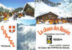 Carte Postale 74. Châtel  "La Ficelle"  Piste De Ski Pour Débutants Trés Beau Plan - Châtel